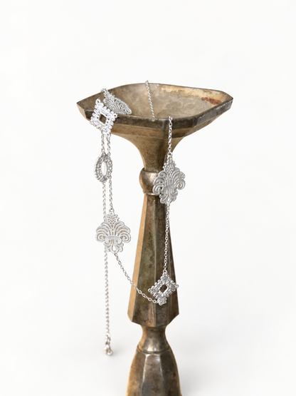 Iris Openwork Long Necklace