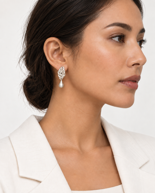 Knot & Drop Earrings