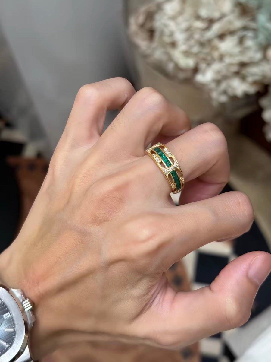 Same ring worn on a man's hand